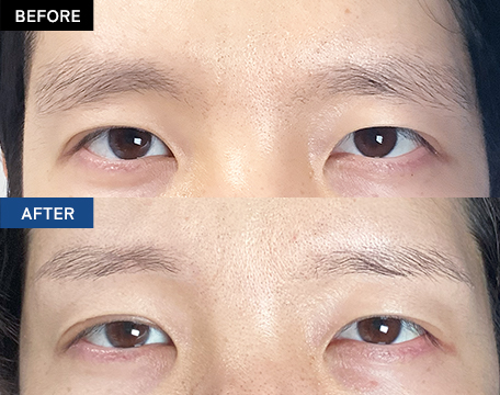 平行眉のスタイル画像